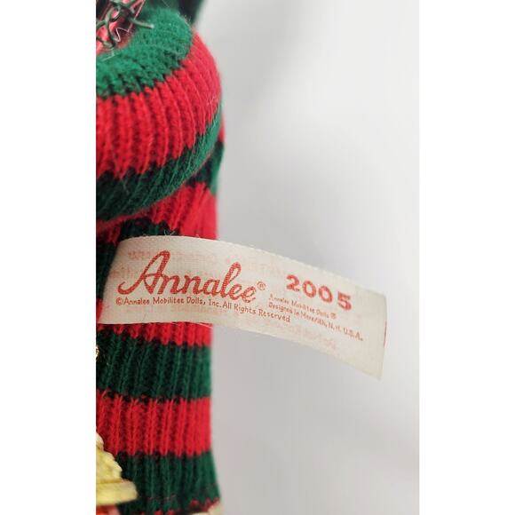 Annalee 2005 Santa Claus Elf Wrapping 12" Posable Doll Christmas Decor 582305 - Picture 7 of 7